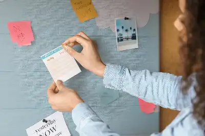 Cork memo board and blackboard for kids