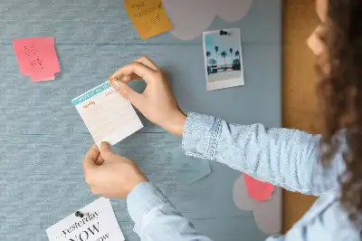 Cork memo board and blackboard for kids