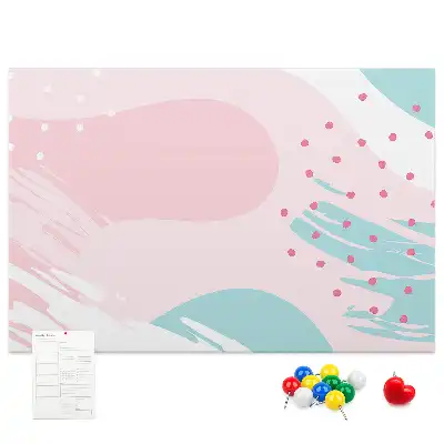 Printed Cork Board Pastel abstraction