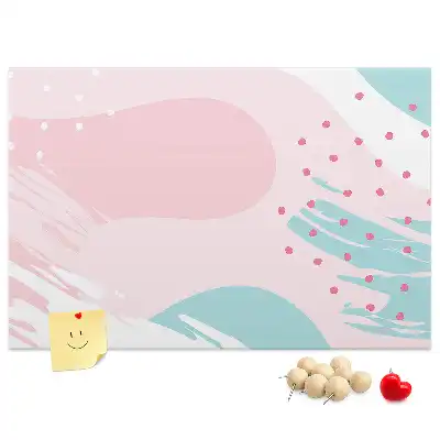 Printed Cork Board Pastel abstraction