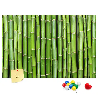 Cork memo board Bamboo wall