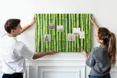 Cork memo board Bamboo wall