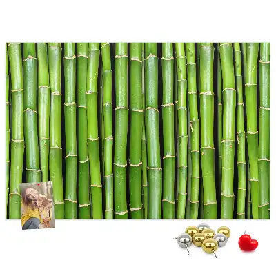 Cork memo board Bamboo wall