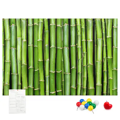 Cork memo board Bamboo wall