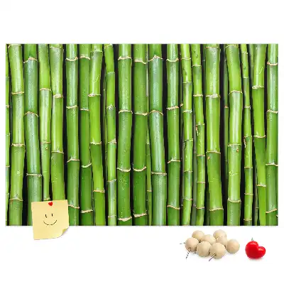 Bamboo framed cork memo board