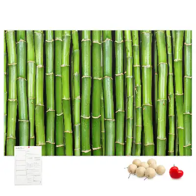 Cork memo board Bamboo wall