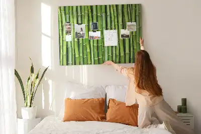 Cork memo board Bamboo wall