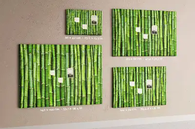 Bamboo framed cork memo board
