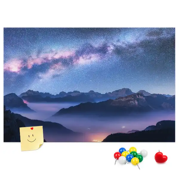 Printed Cork Board Milky Way