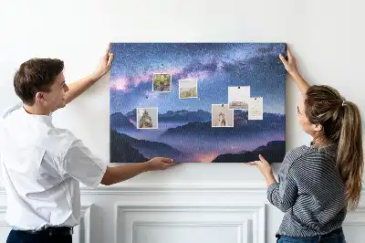 Milky Way Printed Cork Board