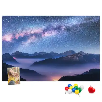 Printed Cork Board Milky Way