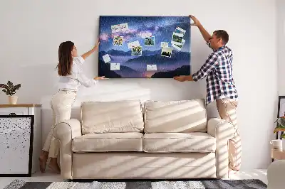 Printed Cork Board Milky Way