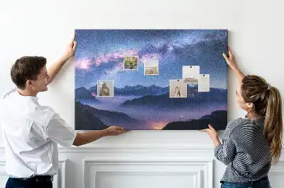 Printed Cork Board Milky Way