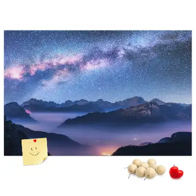 Milky Way Printed Cork Board