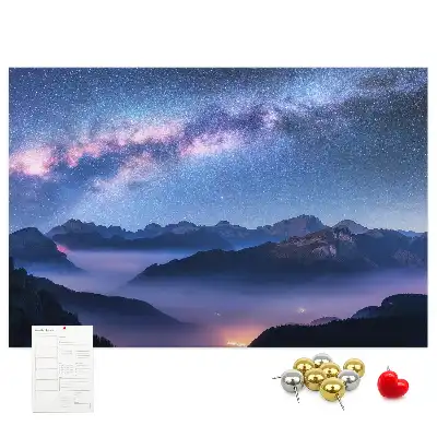 Printed Cork Board Milky Way