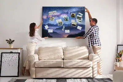 Milky Way Printed Cork Board