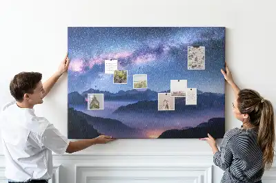 Milky Way Printed Cork Board