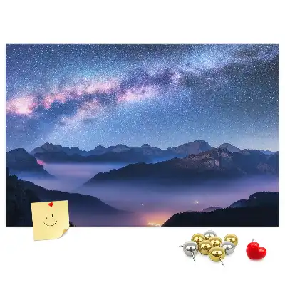 Printed Cork Board Milky Way