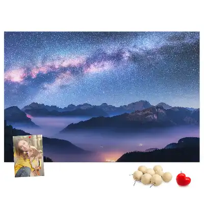 Printed Cork Board Milky Way