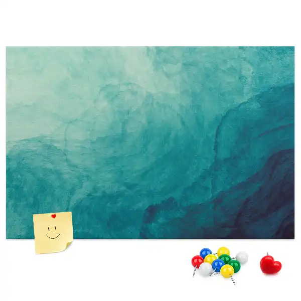 Printed Cork Memo Board Depth abstraction