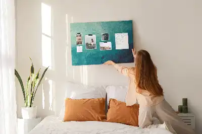 Printed Cork Memo Board Depth abstraction