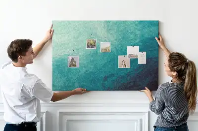 Printed Cork Memo Board Depth abstraction