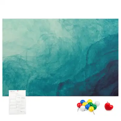 Printed Cork Memo Board Depth abstraction