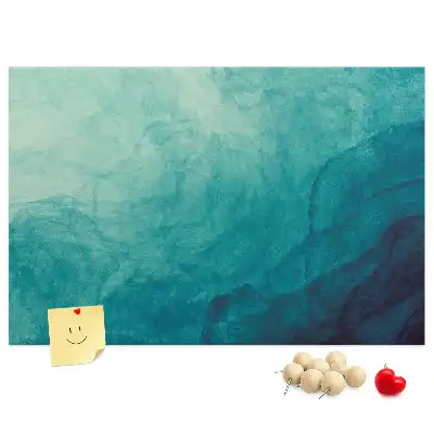 Printed Cork Memo Board Depth abstraction