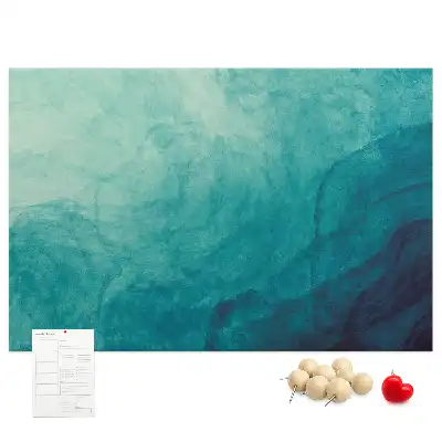 Printed Cork Memo Board Depth abstraction