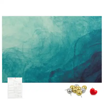 Printed Cork Memo Board Depth abstraction