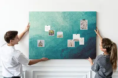 Printed Cork Memo Board Depth abstraction