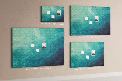 Printed Cork Memo Board Depth abstraction