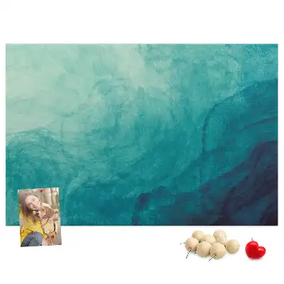 Printed Cork Memo Board Depth abstraction