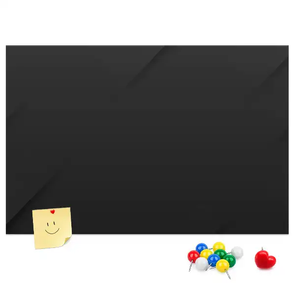 Dark wall pattern cork memo board