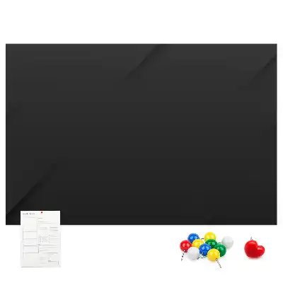 Dark wall pattern cork memo board