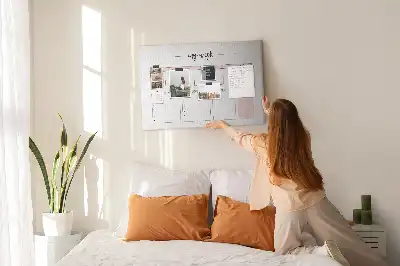 Printed Cork Weekly Planner Memo Board