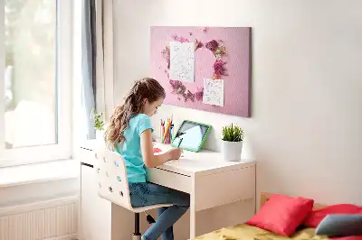 Heart of Flowers Cork Memo Board