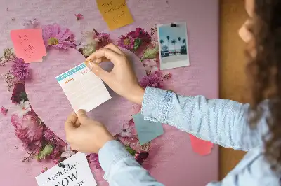 Heart of Flowers Cork Memo Board