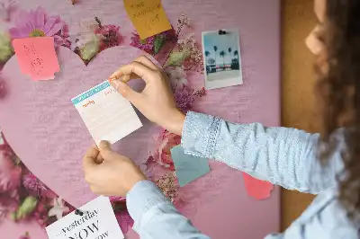 Heart of Flowers Cork Memo Board