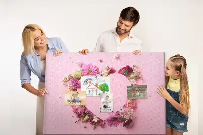 Heart of Flowers Cork Memo Board