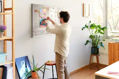 Printed Cork Board World Map