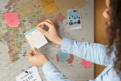 Printed Cork Board World Map