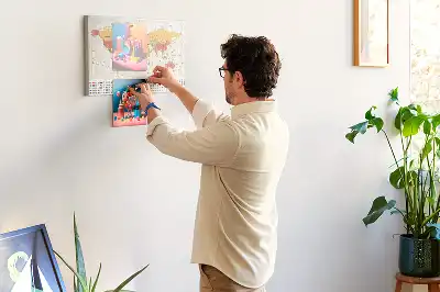 Printed Cork Board World Map