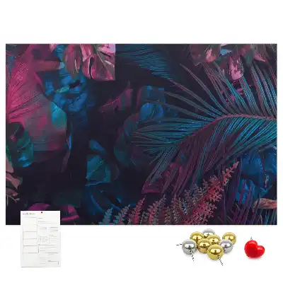 Exotic Flowers Printed Cork Board