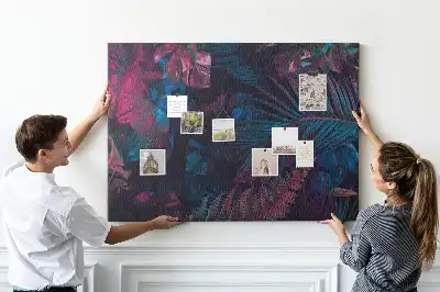 Exotic Flowers Printed Cork Board