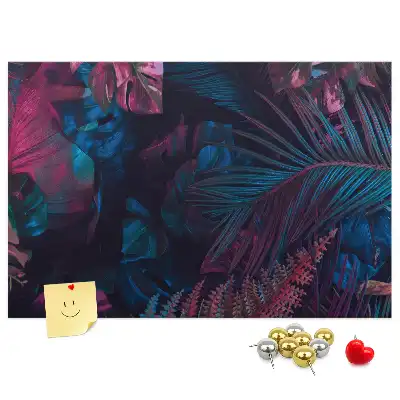 Exotic Flowers Printed Cork Board