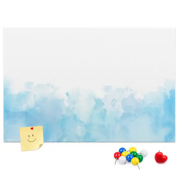 Painted splashes cork memo board