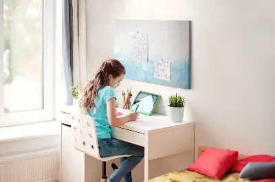 Painted splashes cork memo board