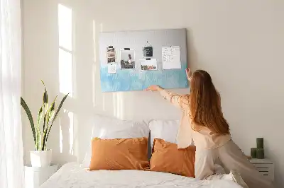 Painted splashes cork memo board