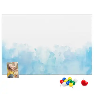 Painted splashes cork memo board